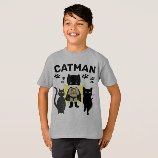 T-shirts CAT MAN Boys (Devant entier)