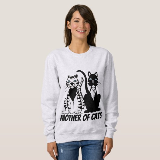 T-shirts CAT MOM (MÈRE DES CHATS) (Devant entier)
