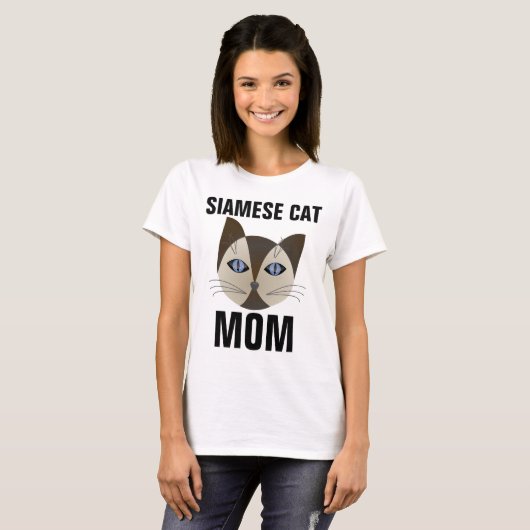 T-shirts CAT MOM SIAMESE (Devant entier)