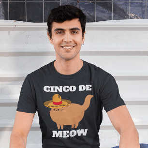 T-SHIRTS CHAT CHAT CINCO DE MEOW