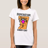 T-shirts CHAT SUPERSTAR FUNNY GIBBY (Devant)