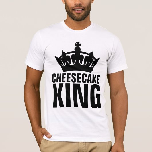 T-shirts CHEESECAKE KING (Devant)
