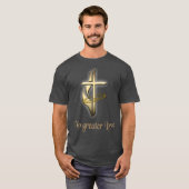 T-shirts chrétiens croisés hommes (Devant entier)