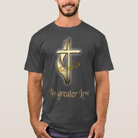 T-shirts chrétiens croisés hommes (Devant)