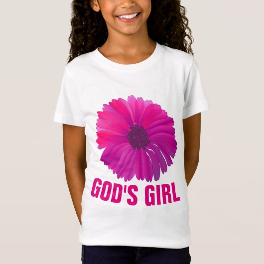 T-shirts chrétiens de la petite fille de DIEU (Devant)