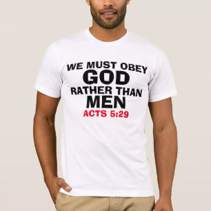 T-shirts chrétiens, OBEY DIEU PLUTÔT QUE LES HOMME