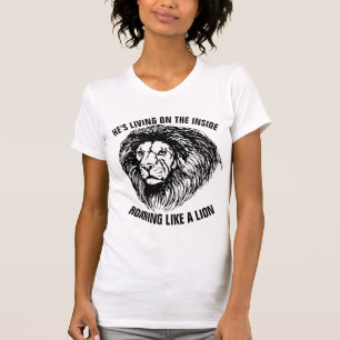 T-shirts chrétiens, ROARANT COMME UN T-shirt LION
