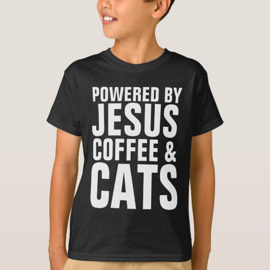 T-shirts Christian Cat, CAFÉ JÉSUS (Devant)