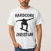 T-shirts Christian SKATEBOARDING, HARDCORE (Devant)