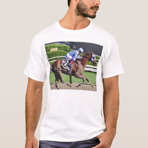 T-shirts classique de course de chevaux de