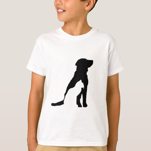 T-shirts Classiques Pour Enfants Silhouettes De Ch (Devant)