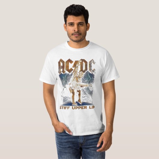T-shirts | clignotement supérieur raide acdc avec (Devant entier)