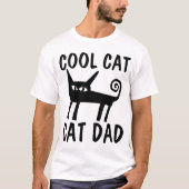 T-shirts cool CAT DAD Mens (Devant)
