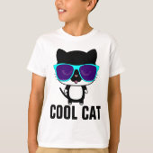 T-shirts cool CAT Funny Kids Boys (Devant)