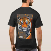 T-shirts coréens de Tigre (Dos)