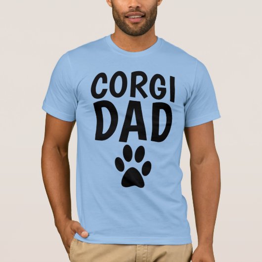 T-shirts CORGI DAD DOG (Devant)