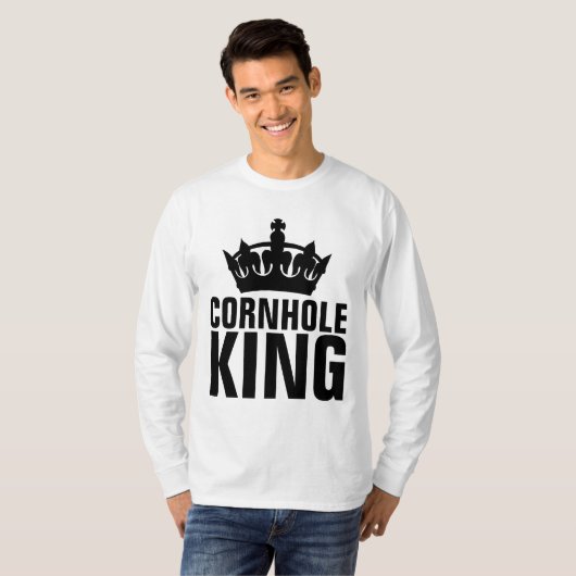 T-shirts CORNHOLE KING (Devant entier)