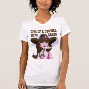 T-shirts Cowgirl "Hair Diva"