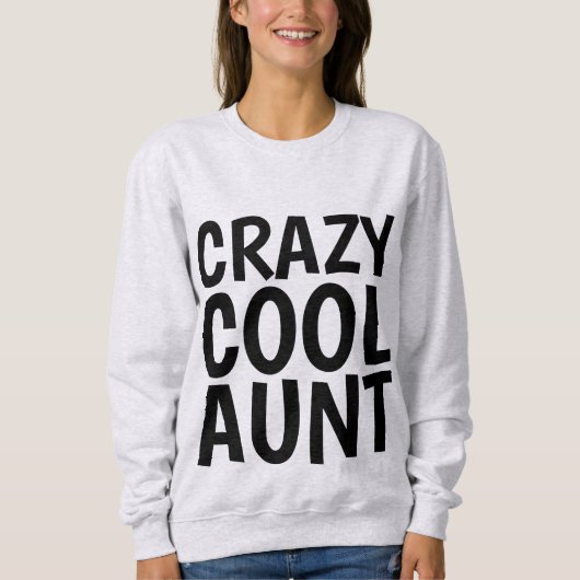 T-shirts CRAZY COOL AUNT (Devant)