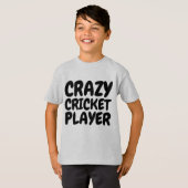 T-shirts CRAZY CRICKET PLAYER (Devant entier)