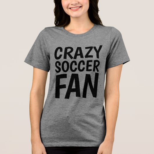 T-shirts CRAZY SOCCER FAN (Recto)