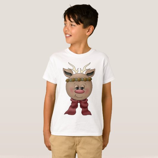 T-shirts Cute Reindeer (Devant entier)
