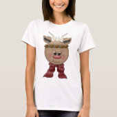 T-shirts Cute Reindeer (Devant)