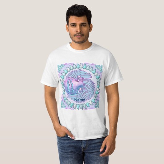 T-shirts d'anniversaire Aquarius (Devant entier)