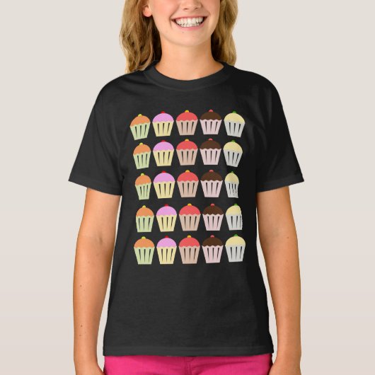 T-shirts d'anniversaire CUPCAKE (Devant)