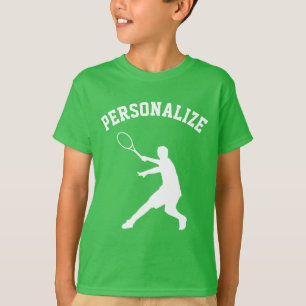 T-shirts d'anniversaire de tennis personnalisés po