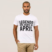 T-shirts D'ANNIVERSAIRE EN AVRIL (Devant entier)