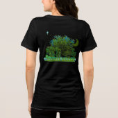 T-shirts d'arbre avec Lune et Étoiles (Verso)