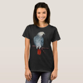 T-shirts d'art féminin African Grey Shirt Parrot (Devant entier)