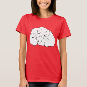 T-shirts d'art pour femmes de l'ours polaire, T-sh