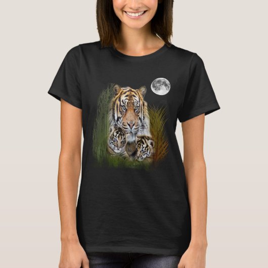 T-shirts d'art tigre (Devant)