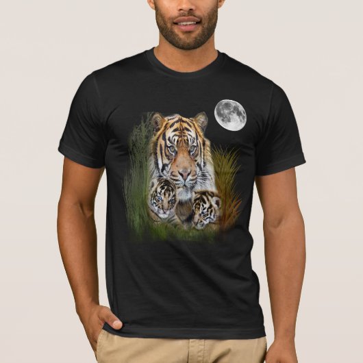 T-shirts d'art tigre (Devant)