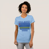 T-shirts d'ARUBA de PLAGE d'EAGLE, cadeaux (Devant entier)