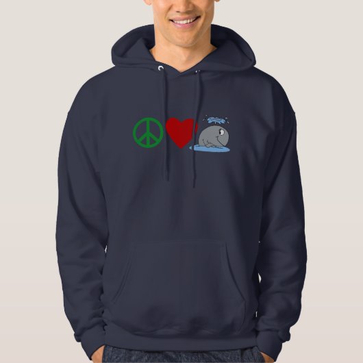 T-shirts de baleines d'amour de paix, tasses de (Devant)