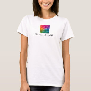 T-Shirts de base pour femmes Votre entreprise Logo