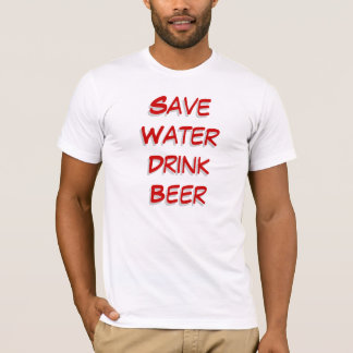 T-Shirts de bière - Script de police de la bande d