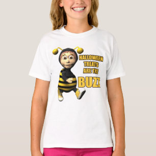 T-shirts de bourdonnement d'abeille de Halloween