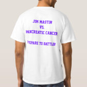 T-shirts de Cancer pancréatique de l'ÉQUIPE MASTIN (Dos)