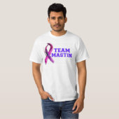 T-shirts de Cancer pancréatique de l'ÉQUIPE MASTIN (Devant entier)