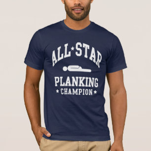 T-shirts de champion de Planking d'All Star