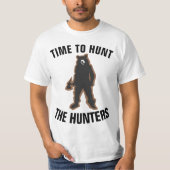 T-shirts de CHASSE, HEURE DE CHASSER, Anti-Hunting (Devant)