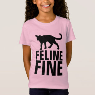 T-shirts de chat amusants, FELINE FINE