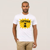 T-shirts de chat masculin CATMAN (Devant entier)