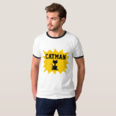 T-shirts de chat masculin CATMAN (Devant entier)
