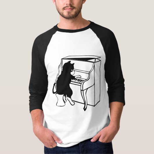 T-shirts de chat PIANO (Devant)
