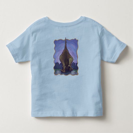 T-shirts de chien à main (Dos)